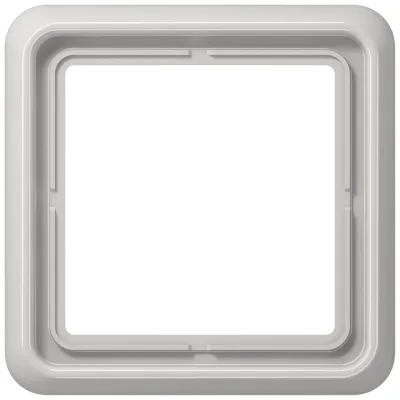 JUNG Rahmen 1-fach CD581LG | Abdeckrahmen für Schalterprogramme CD500 | 81x81 mm | Duroplast glänzend | IP44 | lichtgrau