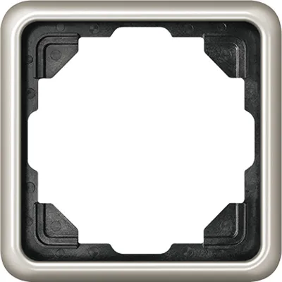 JUNG Rahmen 1-fach CD581PT CD500 | Abdeckrahmen Unterputz waagerecht/ senkrecht | Aluminium eloxiert | 81x81 mm | Platin