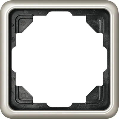 JUNG Rahmen 1-fach CD581PT CD500 | Abdeckrahmen Unterputz waagerecht/ senkrecht | Aluminium eloxiert | 81x81 mm | Platin