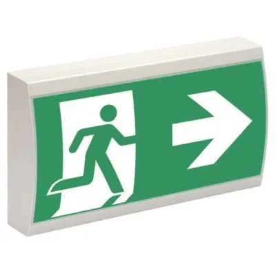 Ceag LED-Sicherheitsleuchte 28011 | CGLine+ | 1-8h Notlicht | 6,6W | Li-Ionen | IP41 | Wandanbau | lichtgrau