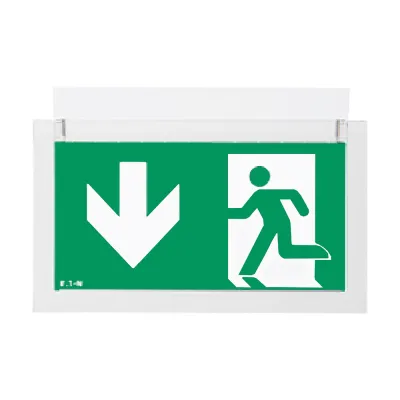 CEAG LED Notbeleuchtung CrystalWay 19521 | 20m | Wand-/Deckenmontage | IP42 | weiß | dimmbar