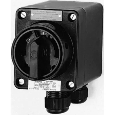 CEAG Ex-Sicherheitsschalter GHG2610005R0009 | 10A 3-polig | Zone 1/21 | IP66 | Kunststoff-Gehäuse | Schwarz