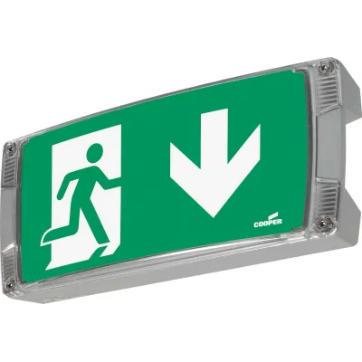 CEAG LED Not- und Sicherheitsleuchte Atlantic S | 1-8h | CGLine+ | IP65 | 24m | Wandmontage | Aluminium grau