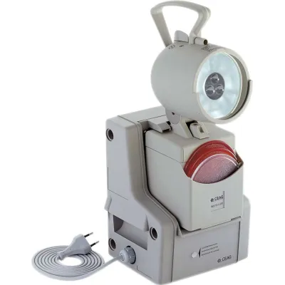 CEAG LED Handscheinwerfer W 270.3/4 | Notlichtfunktion | 3/1,5W | IP54 | aufladbar | Blinklicht | Kunststoff grau