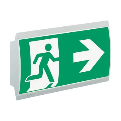 CEAG LED Rettungszeichenleuchte Style II 22011 | 4,4W 320lm 6500K | IP41 | Wandanbau/Deckenanbau | grau