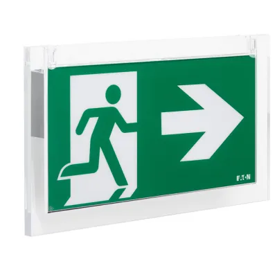 CEAG Rettungszeichenleuchte CrystalWay 19022 CG-S | LED-Notleuchte | 30m | zweiseitig | Wand- & Deckenmontage | IP42