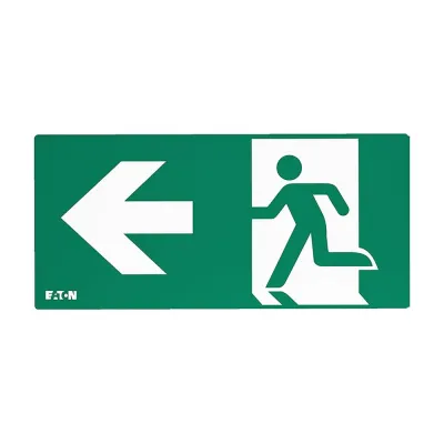 CEAG Einlegepiktogramm 155-000-212 | Rettungsweg Pfeil links | für Atlantic LED D | ISO 7010 | 24 m | 256,5x124 mm