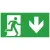 Bild: CEAG Notlicht Piktogramm 155-000-013 | Rettungsweg Pfeil unten | Einlegeblatt für Atlantic LED S | ISO 7010 | 24m
