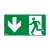Bild: CEAG Notlicht Piktogramm 155-000-013 | Rettungsweg Pfeil unten | Einlegeblatt für Atlantic LED S | ISO 7010 | 24m