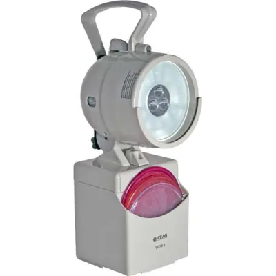 CEAG LED Handscheinwerfer W 276.3/4 | 3W Hauptlicht | Notlichtfunktion | IP54 | aufladbar | grau