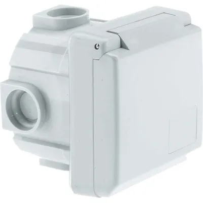 Bals Unterputz-CEE-Steckdose 140 | 16A 3-polig 230V 6h | IP44 | Schraubklemme | Kunststoff | blau RAL5015