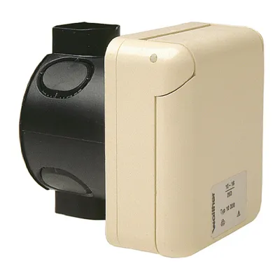 Walther CEE-Wandsteckdose 418306 | 16A 3-polig 230V 6h IP44 Unterputz | kleine Form | inkl. UP-Dose | RAL 1013 Perlweiß