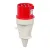 Bild: WALTHER CEE-Stecker 230706 | 32A 7-polig 400V 6h | IP44 | Schraubklemme | PA6-Kunststoff | Kabelknickschutz | rot