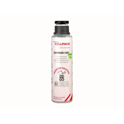 Cellpack 2-Komponenten-Schüttel-Gel 461306 | Express+ GEL 600ml | Vergussmasse | Mischflasche | Schnelle Anwendung