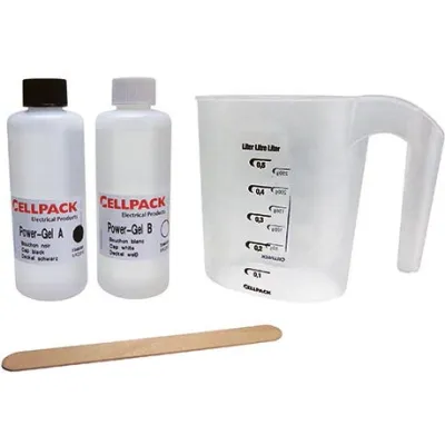 Cellpack 2-Komponenten Power-Gel 1000ml #335121 | Vergussmasse IP68 | transparent | elastisch | für Abzweigdosen