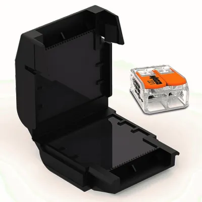 Cellpack Verbindungsmuffe EASY-PROTECT 412 | Gelgefüllt | WAGO 221 kompatibel | 2x0,5-6mm² | halogenfrei
