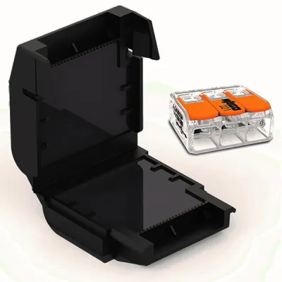 CELLPACK Verbindungsmuffe EASY-PROTECT 413 / 410357 | Gelgefüllt | für WAGO 221 | 3x0,5-6mm² | Kunststoff | Halogenfrei