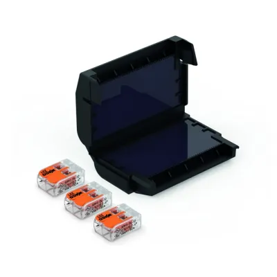 Cellpack Gelbox EASY-PROTECT 332 | Verbindungsmuffe gelgefüllt | WAGO 3x221-412 | 0,2–4 mm² | IPX8 | schwarz