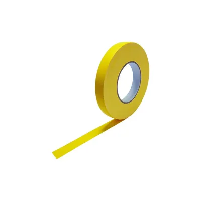 Cellpack Gewebeband Nr. 90 gelb 15mm x 50m | Baumwollgewebe | strapazierfähig | beschriftbar | Kautschukkleber