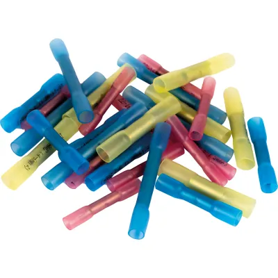 Cellpack Warmschrumpf-Quetschverbinder DR-L/1.5-2.5 Set 20x | Kabelverbinder 1,5-2,5 mm² | feuchtigkeitsdicht | blau