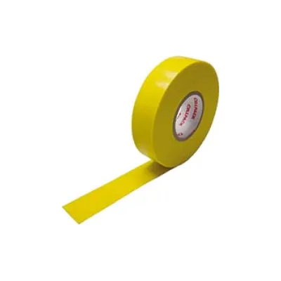 Cellpack PVC-Isolierband Nr.128 145799 | Isolierband 19mm x 25m | UV-beständig | Temperaturbeständig 90°C | gelb