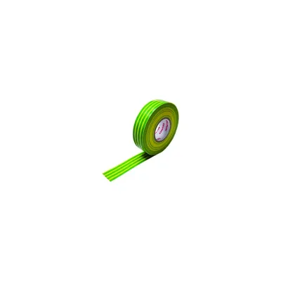 Cellpack PVC-Isolierband Nr.128 145796 | 19mm x 25m | UV-beständig | Temperaturbeständig 90°C | isolierend | grün/gelb