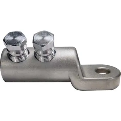 CELLPACK Schraubkabelschuh CSK/6-50/AS | 6-50mm² | M12 | für Kupfer & Aluminium | verzinnt | mit Abreißkopf