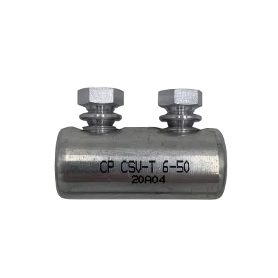 Cellpack Schraubverbinder CSV-T 6-50 | Verbindungsklemme Alu/Kupfer | 6-50mm² | verzinnt | 2 Schrauben | längsdicht