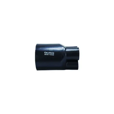 Cellpack Schrumpf-Aufteilkappe SEH4/78-36 | 4-adrig | 95-240 mm² | Warmschrumpf | UV-beständig | halogenfrei | schwarz