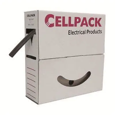 CELLPACK Schrumpfschlauch SB 25.4-12.7 | 4m | 2:1 Schrumpfrate | braun | Polyolefin | UL-zertifiziert