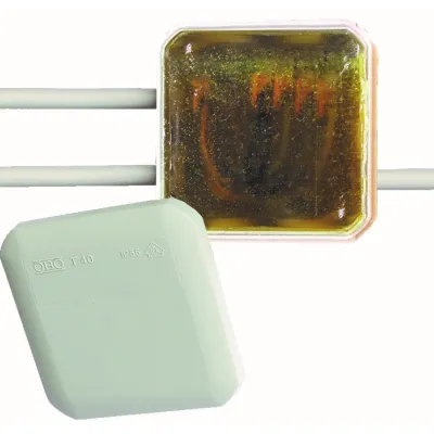 CELLPACK Universal Box CG T100 | Kabelabzweigkasten IP68 | WAGO 221 Klemmen | Gießharz | 150x116x67 mm | grau