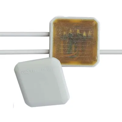 CELLPACK Kabelabzweigkasten T60 CG 428123 | IP68 Verbindungskasten mit WAGO Klemmen | 114x114x57 mm | grau