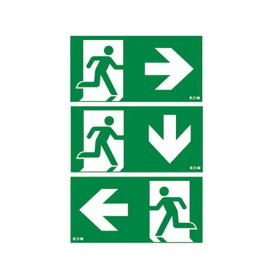 CEAG Piktogrammfolien-Set SL23A | Rettungsweg Aufkleber ISO 7010 | SafeLite geeignet | 20m Erkennungsweite | 208x104mm