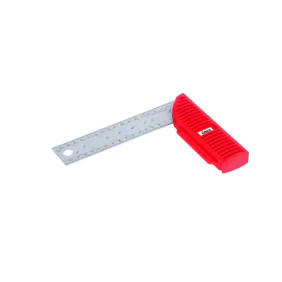 CIMCO Winkelmesser 121061 | L-Winkel 200 mm | Edelstahl | ergonomischer Griff | 22,5–90° | doppelseitig skaliert