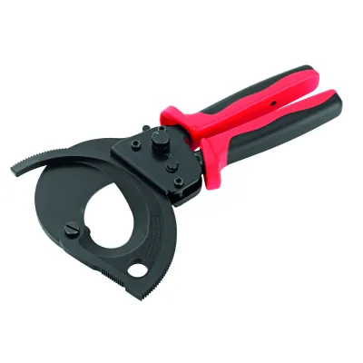 Cimco Einhand-Ratschen-Kabelschneider 120178 | Kabelschere bis 60 mm | isoliert | 2-Komponenten-Griff