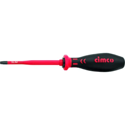 Cimco TX-Schraubendreher 117790 | Torx T25 | VDE 1000V isoliert | SLIM | 100 mm Klinge | 2K-Griff | Chrom-Vanadium