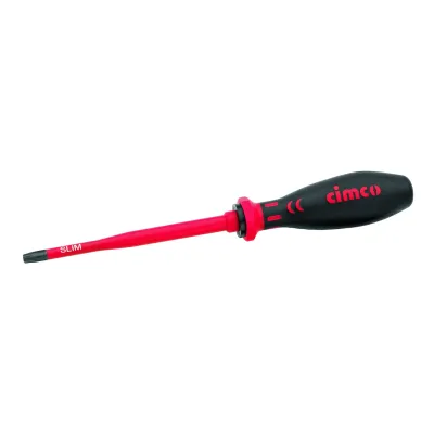 CIMCO VDE-Schraubendreher T30 SLIM 117792 | Torx TX30 | 1000V isoliert | 100 mm Klinge | Chrom-Vanadium-Stahl | 2K-Griff