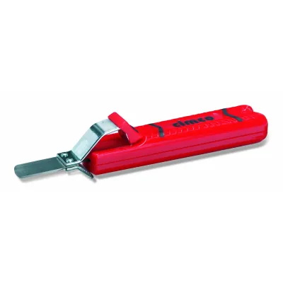 CIMCO Kabelmesser 120011 Jokari | gerade Klinge 8-28mm | Softgrip | Titannitrid-beschichtet | 29mm Klinge
