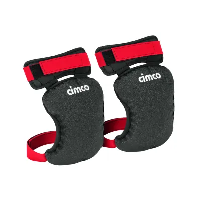 Cimco Knieschoner 170412 | Kniepolster mit Riemen | atmungsaktiv | rutschfest | Klettverschluss | universal | schwarz