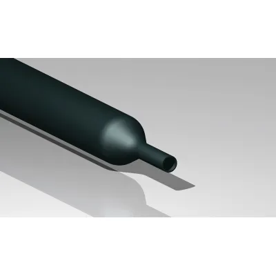 CIMCO Schrumpfschlauch 181625 | 2:1 Schrumpfrate | 12,5/6 mm | 1 m | dünnwandig | Polyolefin | halogenfrei | schwarz