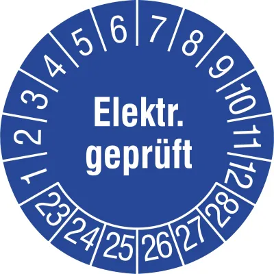 CIMCO 182783 182783 Prüfplakette Elektr geprüft 23