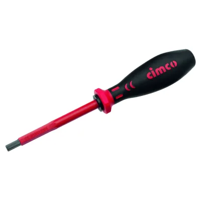 Cimco Sechskantschraubendreher 117825 | VDE 1000V isoliert | 5 mm SW | Klingenlänge 170 mm | Vanadin | Home Improvement