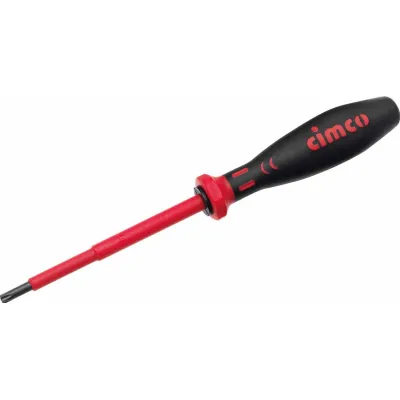 Cimco Torx-Schraubendreher 117910 | T10 | VDE 1000V isoliert | 2-Komponenten-Griff | 60mm Klinge | Chrom-Vanadium