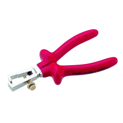 Cimco Abisolierzange AZ6 160mm | VDE 1000V | 0,75-6mm² | verstellbar | 2K-Griff | für massive und flexible Leiter