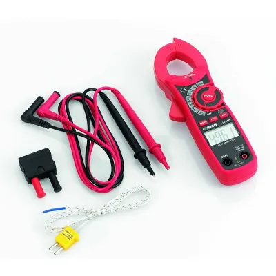Cimco AC/DC Mini-Stromzange 111410 | CAT III 600V | 400A Strommessung | Multimeter | NCV | Temperatur | Tasche