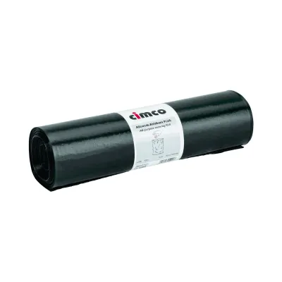 CIMCO Allzweck-Abfallsack 145009 | Müllbeutel 120l | reißfest LDPE | 15 Stück Rolle | 700x1100mm | schwarz