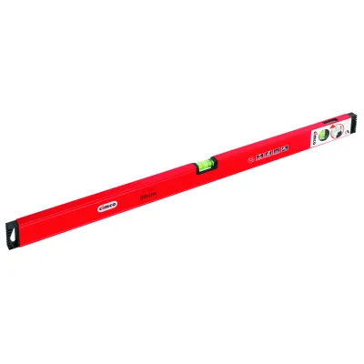 CIMCO Alu-Wasserwaage 211523 | 800 mm | 2 Libellen | Plumb Site Dual-View | Aluminium | stoßdämpfende Endkappen