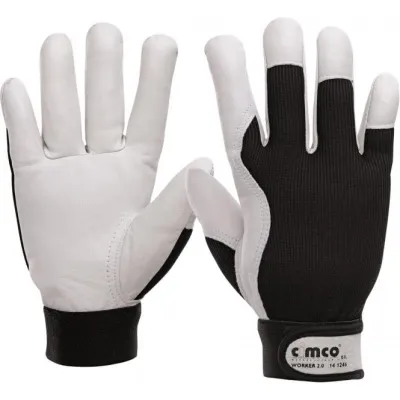 CIMCO Arbeitshandschuh Worker2.0 s/w Größe 9/L 141245