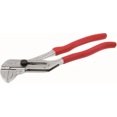 Cimco Armaturenzange 101239 | Zangenschlüssel 250 mm | Maulweite 0-53 mm verstellbar | Parallel-Backen | Klemmschutz