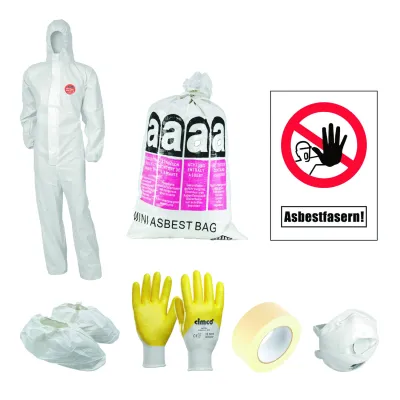 CIMCO Asbest Tages-Set easy XL 145081 | 15-teiliges Einweg Schutzset | Overall XL | FFP3 Maske | Handschuhe